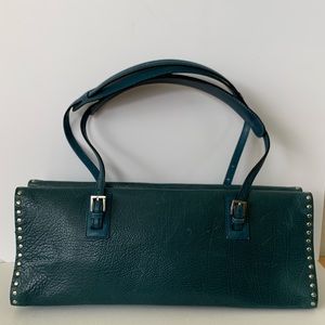 *SOLD Bally Shoulder Bag: Turquoise Leather